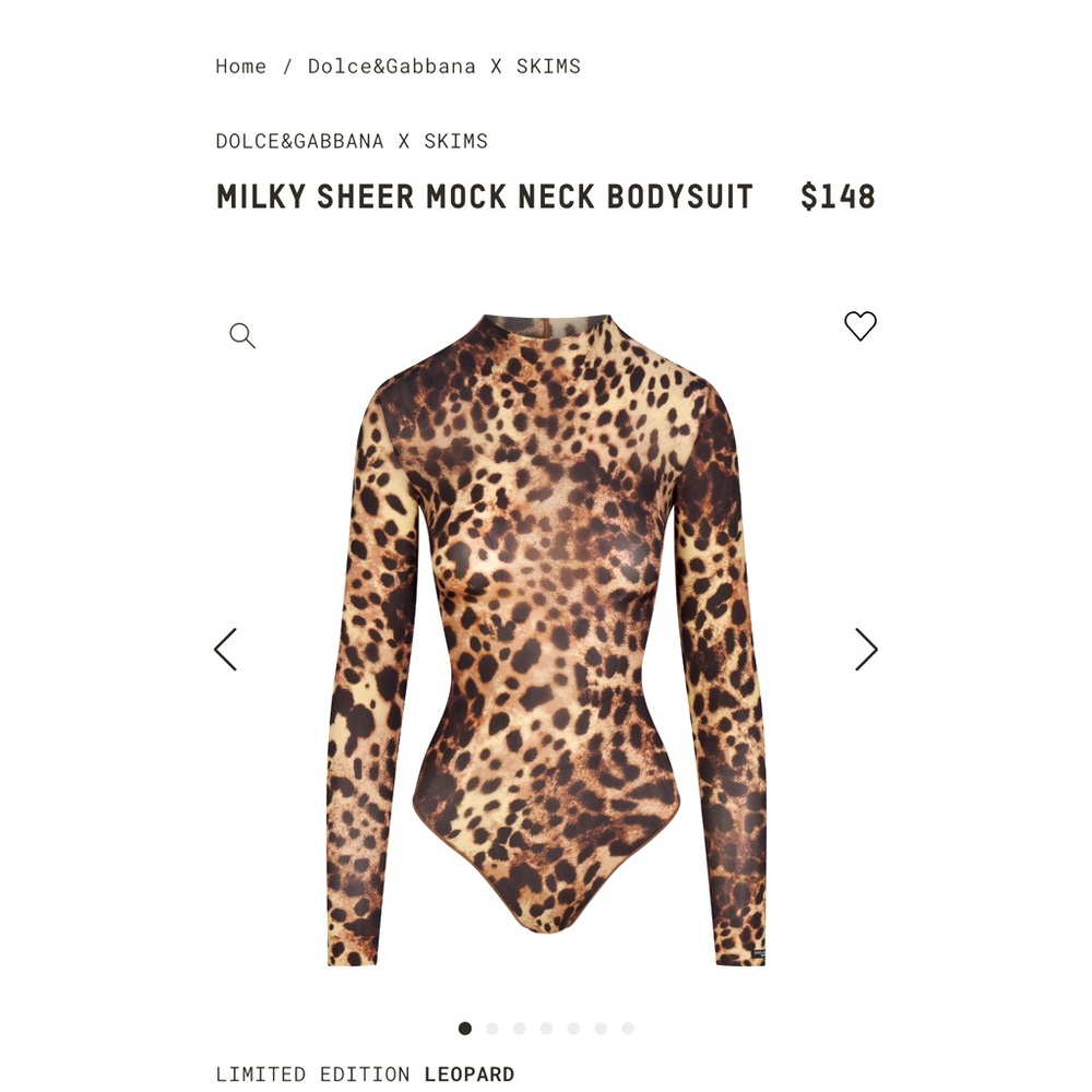 SKIMS Leopard Print Bodysuit